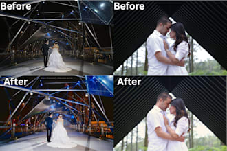 professionally edit and retouch your wedding photos