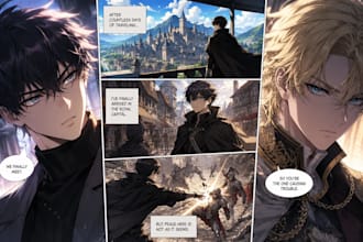 draw manga and webtoon storyboards from your comic script