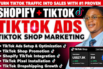 run shopify tiktok ads tiktok shop setup tiktok dropshipping marketing