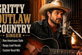 provide modern country vocals radio ready country pop songs instrumental tracks