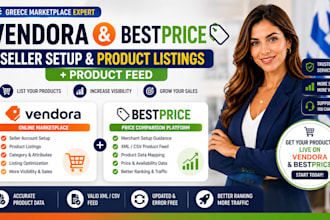 do vendora bestprice bulk product listing seller setup product feed optimization