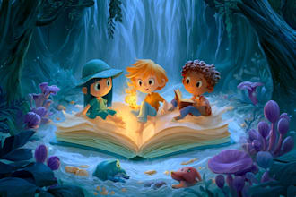 draw a children book illustration