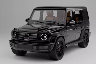 sculpt 3d mercedes benz,suv car stl,4x4 offroad jeep interior,glb vehicle render