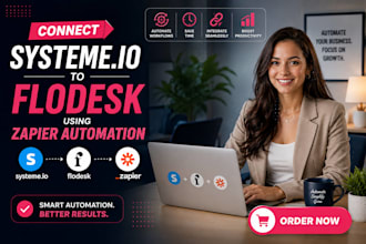 connect systeme io to flodesk using zapier automation