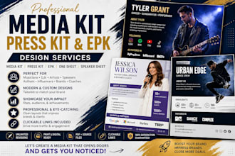 design media kit, press kit, epk, one sheet, speaker sheet, speaker media kit