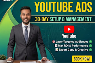 set up and manage a youtube ads campaign monthly