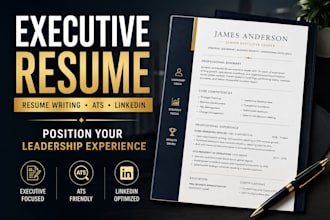 executive resume writing, linkedin optimization, resume