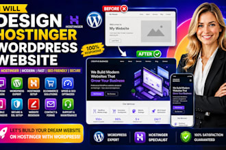 build hostinger wordpress website design hostinger redesign hostinger website