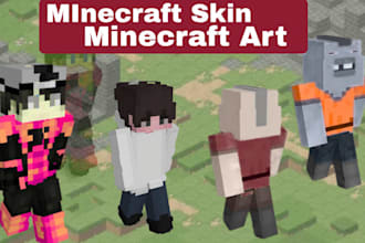 create custom minecraft skin for java and bedrock 3d minecraft renders