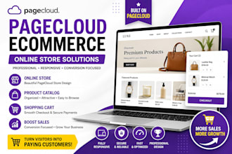 build pagecloud ecommerce online store product catalog shopping cart sales