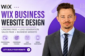 build wix business website wix landing page lead generation sales page website