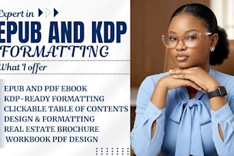 format ebook for kindle epub PDF and KDP lead magnet, real estate brochure