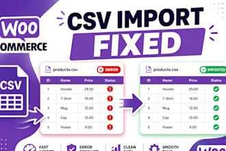 woocommerce CSV import export error fix bulk product upload