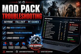 troubleshoot your skyrim mod pack and fix crashes mod conflicts and errors