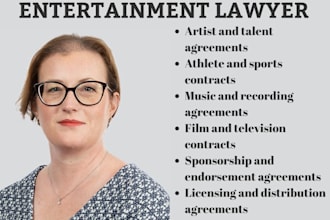 entertainment and sports lawyer for contract, licensing,sponsorship and disputes