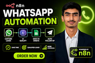 build n8n whatsapp automation for lead qualification and follow up