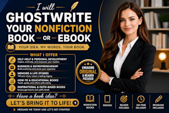 ghostwrite your nonfiction book or ebook