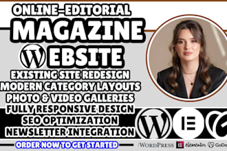 online magazine website, editorial magazine website, magazine website design