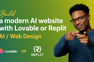 build a modern ai website with lovable or replit