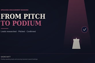 find public speaking leads, book gigs for speakers, coaches and podcast booking