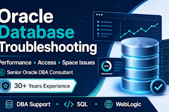 troubleshoot oracle database performance, access and space issues