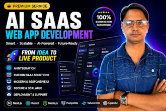 develop an ai saas web app for your businesses or startup