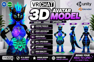 create a custom furry avatar vrc avatar vr character vrchat avatar furry nsfw
