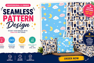 create unique seamless pattern designs for your products
