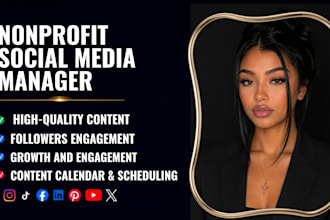 be your nonprofit social media manager fundraising donor and content creator