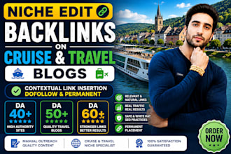do niche edit backlinks on cruise and travel blogs