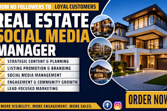 create professional social media content for real estate agents