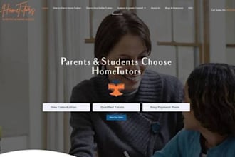 design wix tutoring website test prep online course website