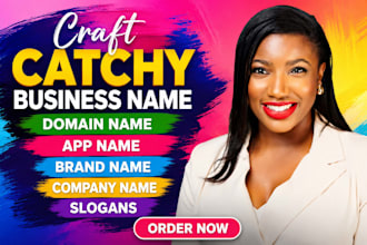 craft catchy business name domain name app name brand name company name ideas