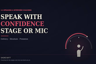 coach you for public speaking and podcast interviews