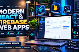 develop a react and firebase web application