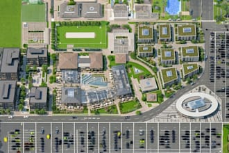 design a stunning site plan, master plan and architectural 3d rendering