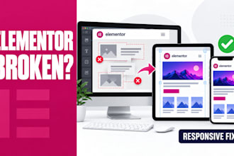 fix elementor responsive design, layout and mobile issues