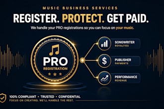 register your music on ascap, bmi, and soundexchange