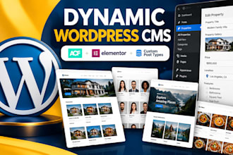 create wordpress acf elementor, acf custom post type, elementor dynamic content