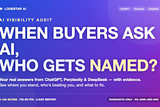 ai visibility audit for chatgpt, perplexity and deepseek