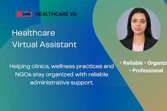 be your healthcare virtual assistant for clinics, wellness practices and ngos