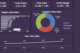 build automated excel dashboard and advanced reports