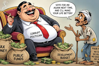 draw your any carton character or political cartoon