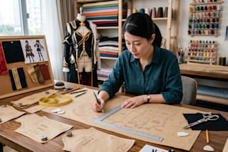 create custom cosplay sewing pattern for your character