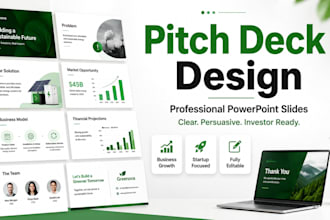 investor pitch decks and professional powerpoint slides