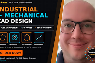 design industrial and mechanical product design and cad design service prototype