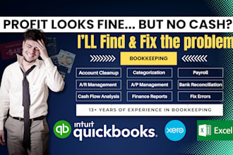 do xero, quickbooks bookkeeping, clean up and reconciliation