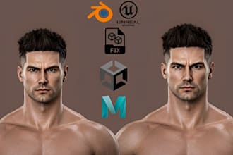 realistic 3d character model photorealistic character metahuman avatar for ue5