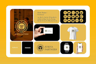 create a professional law firm logo and brand identity kit