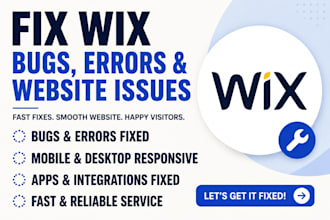 fix wix bugs errors fix wix website issues wix website troubleshooting velo code